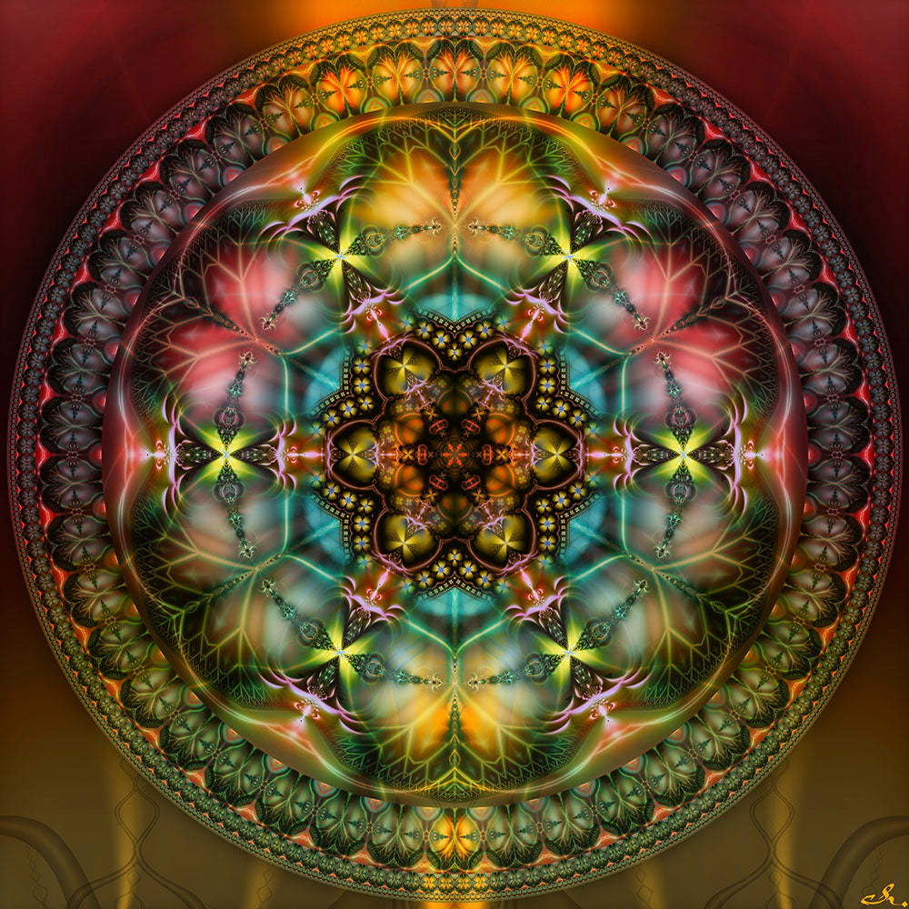 Psychedelic Mandala Art Print