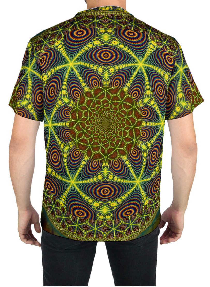 Reggae Leaf Psychedelic Men's Short Sleeve Shirt