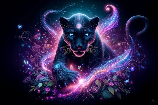 Guardian of the Lyran Night | Spiritual Visionary Artwork