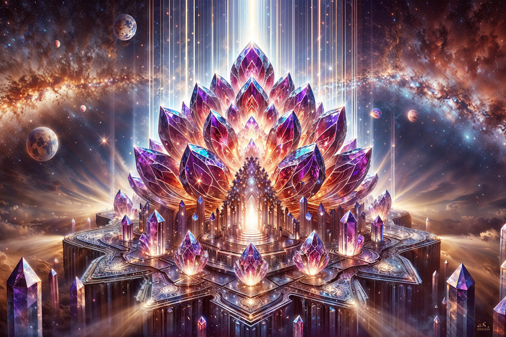Crystal Temple | Spiritual Visionary Artwork