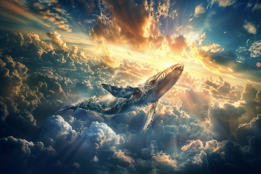 Cosmic Whale | Spiritual Visionary Artwork
