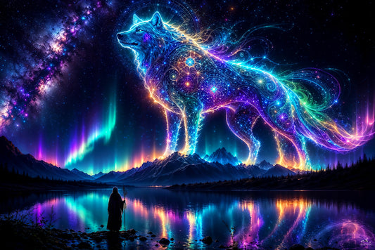 Cosmic Wolf | Shamanic Visionary Artwork