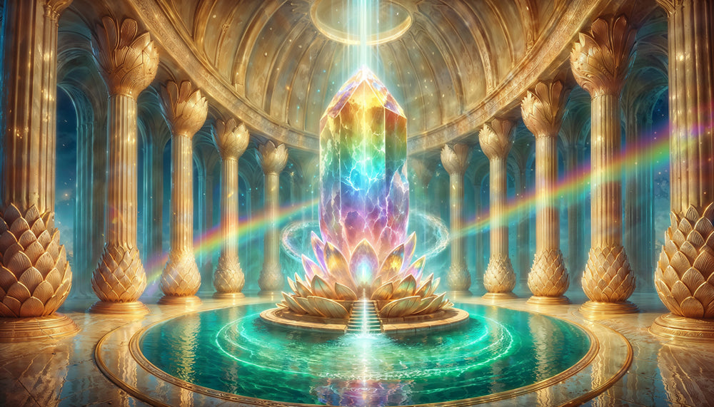 Lemurian Crystal Temple | Galactic Visionary Artwork