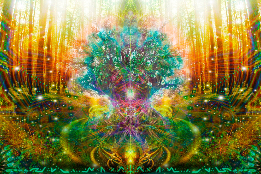 Cosmic Mother Tree | Spiritual Visionary Artwork