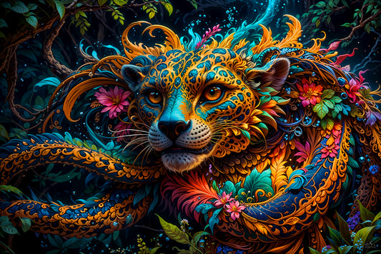 Jaguar Serpent | Shamanic Visionary Artwork