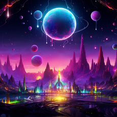 DMT Land UV Reactive Wall Hanging | Shamanic Wall Hanging | Visionary Psychedelic Art | UV Ink Blacklight Psychedelic Tapestry