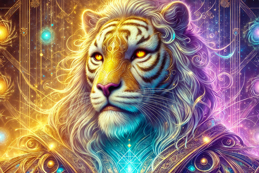 Lyran Lion | Galactic Visionary Artwork