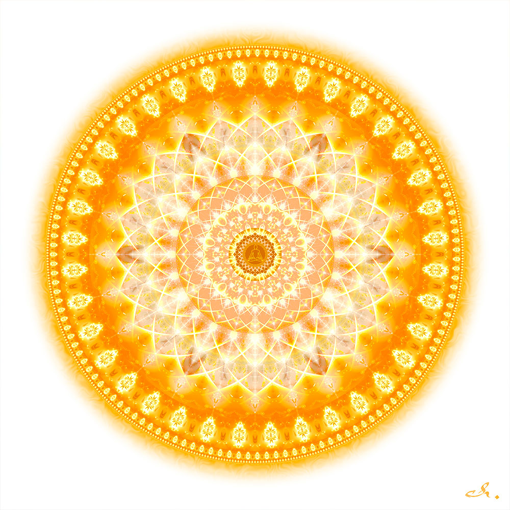 Golden Samadhi | Healing Visionary Artwork