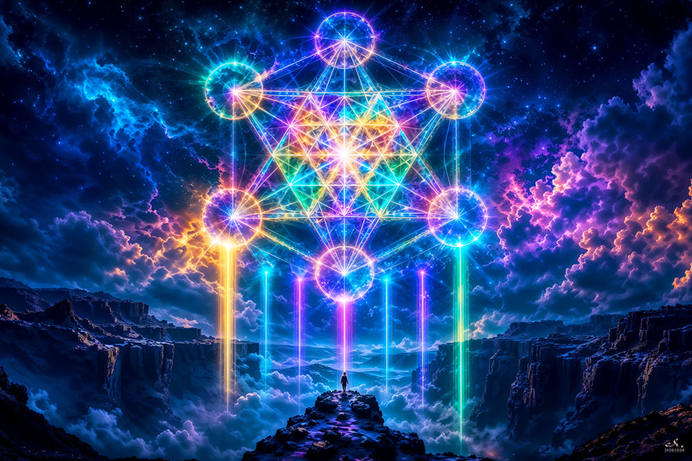 Merkaba Sacred Geometry | Shamanic Visionary Artwork