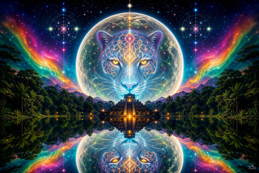 Moon Jaguar | Shamanic Visionary Artwork