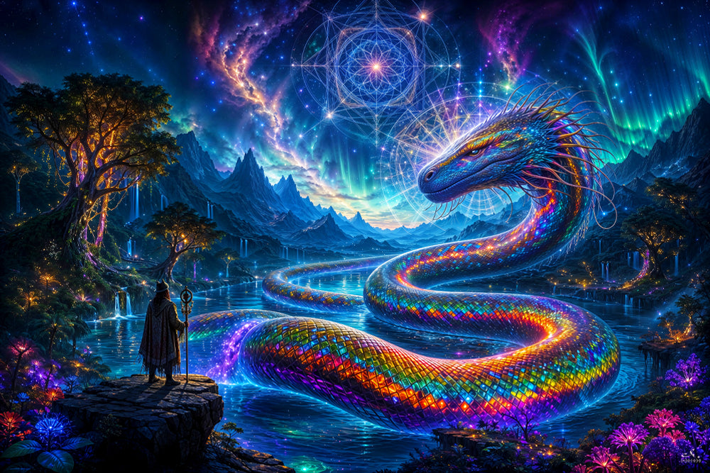 Rainbow Serpent | Shamanic Visionary Artwork