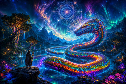 Rainbow Serpent | Shamanic Visionary Artwork
