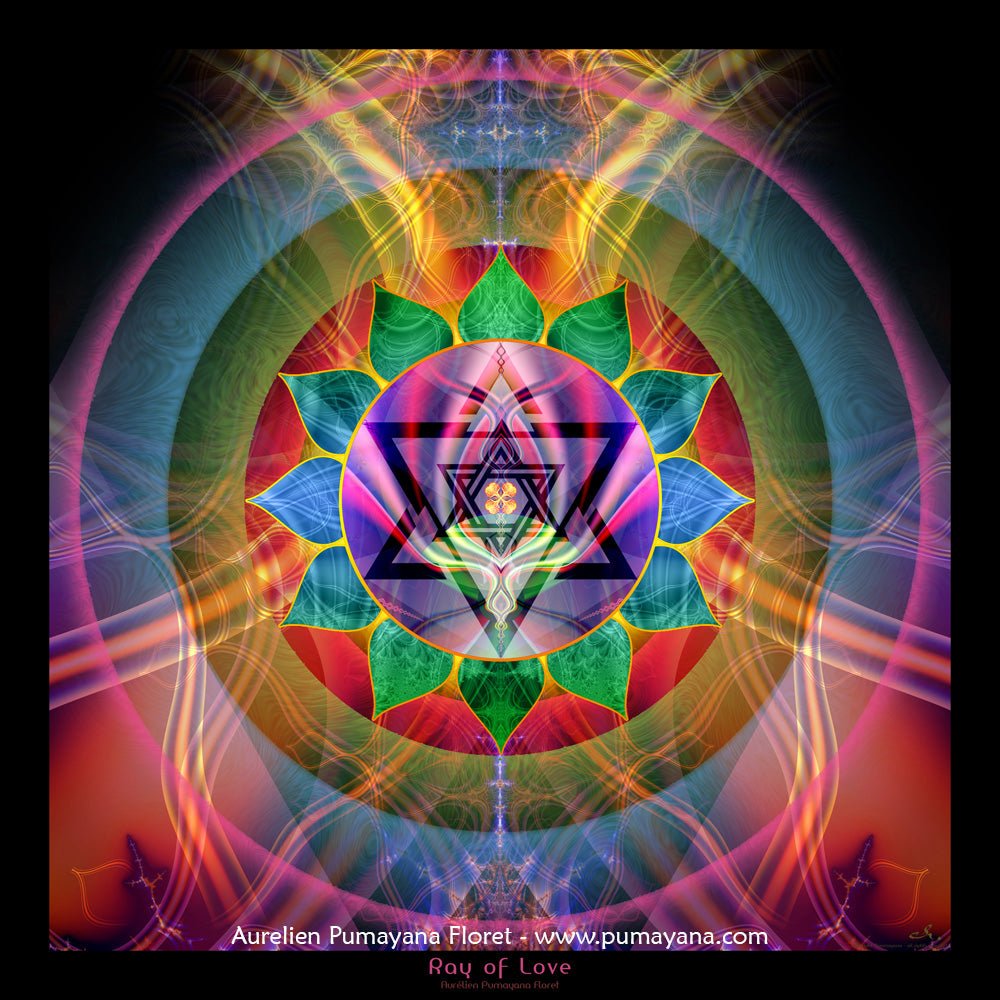 Ray of Love Heart Chakra | Healing Visionary Artwork