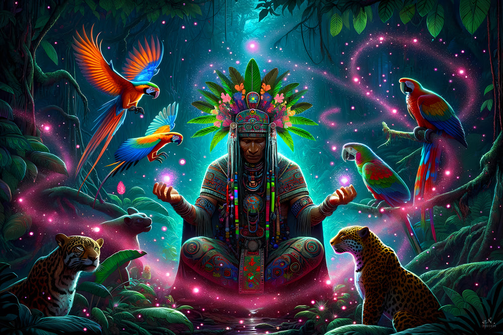 Deep Jungle Shaman | Shamanic Visionary Artwork