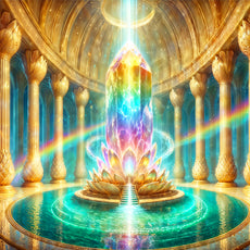 Lemurian Crystal Temple | Galactic Visionary Artwork