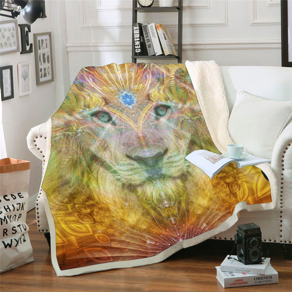 Lion Fleece blanket 1