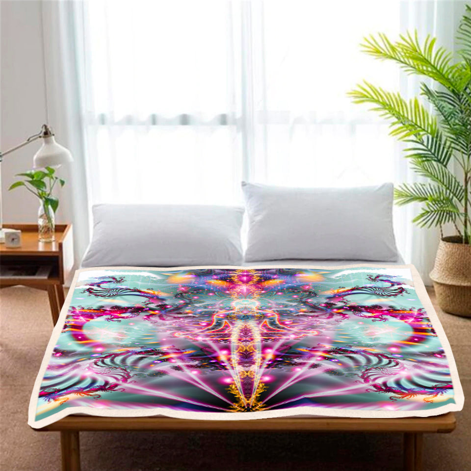 Awakening Sherpa Fleece Blanket | Cozy Throw Blanket