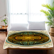 Shamanic Sherpa fleece Blanket