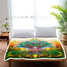 Healing throw blanket