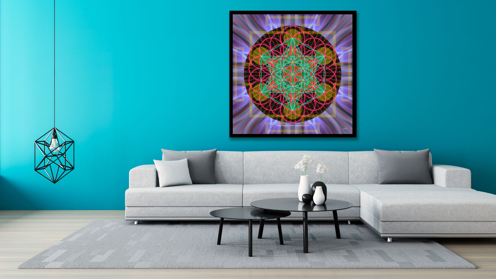Sacred Geometry Mandala Tapestry 