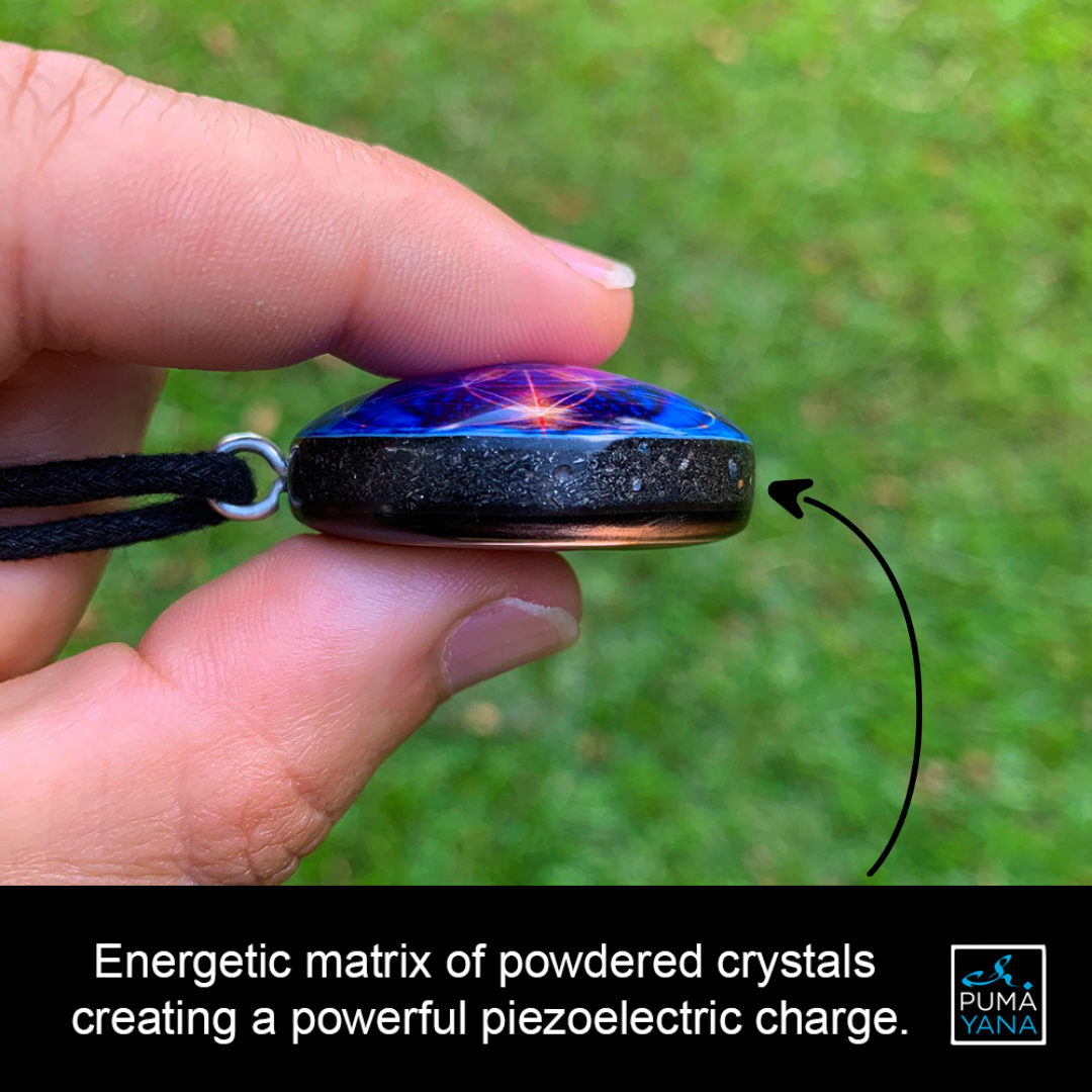 Psychedelic Art, psychedelic tapestry, EMF pendant