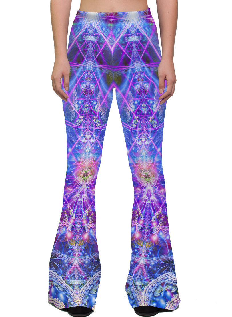 COSMIC  Flare Bell Bottom Pants, Festival Bottoms, Rave Pants, Yoga P –  The Lyte Couture