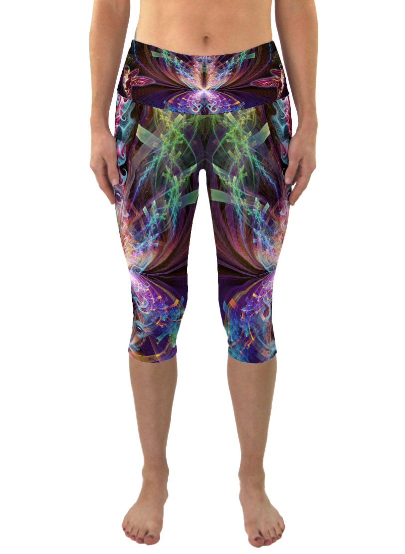 Psychedelic Cropped Leggings 2