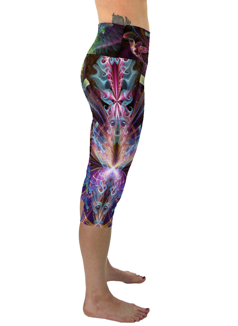 Psychedelic Women Leggings Tights seed of life print