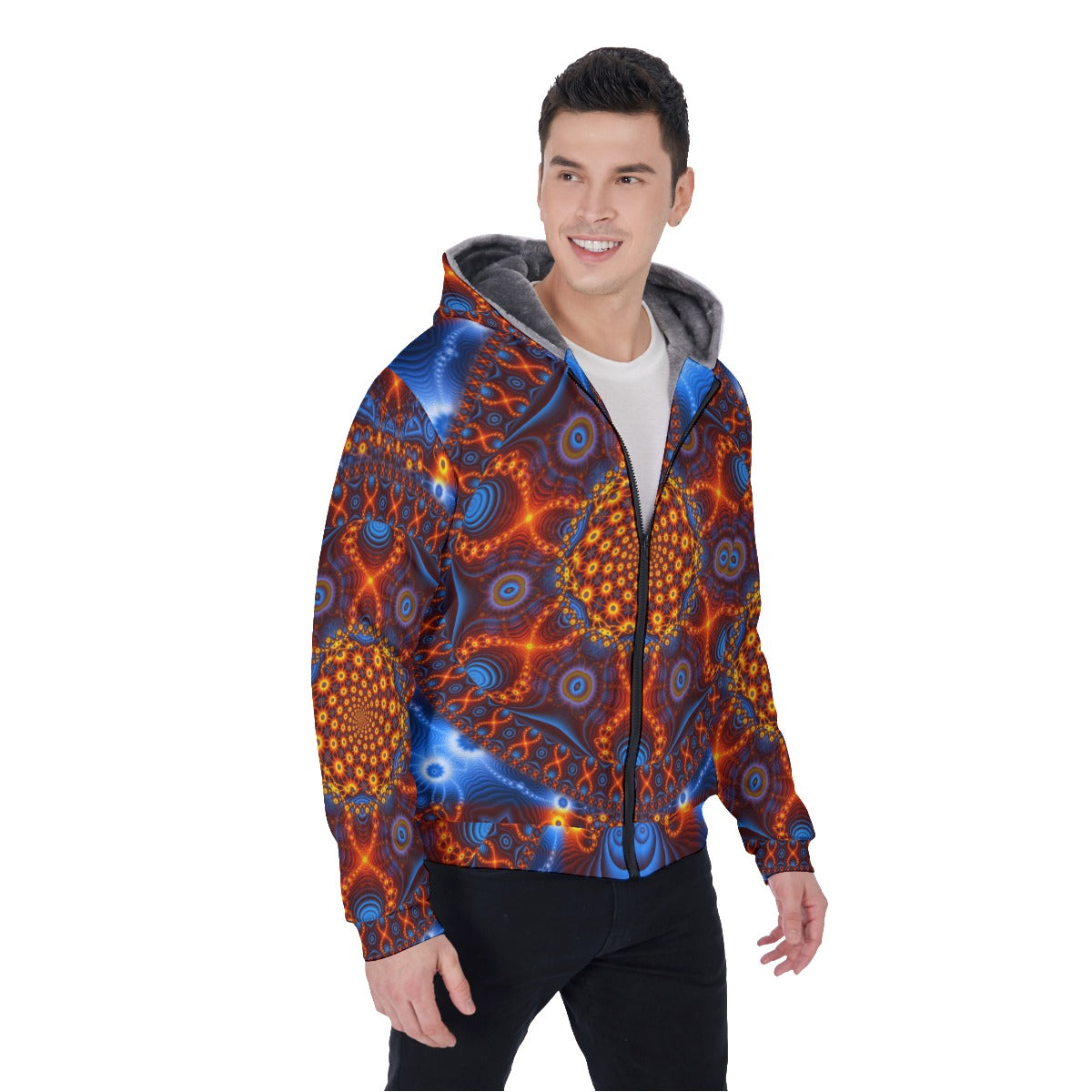 Psychedelic Sherpa Lined Hoodie