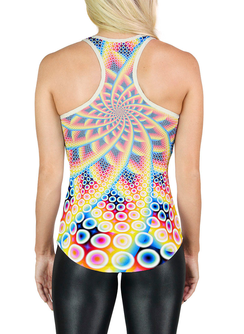 Psychedelic Womens Racerback Shirt 2