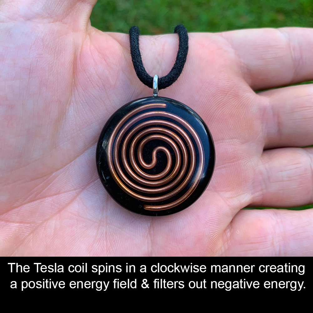 Orgone Energy Pendant | Tesla EMF Protection Pendant | Peace on Earth