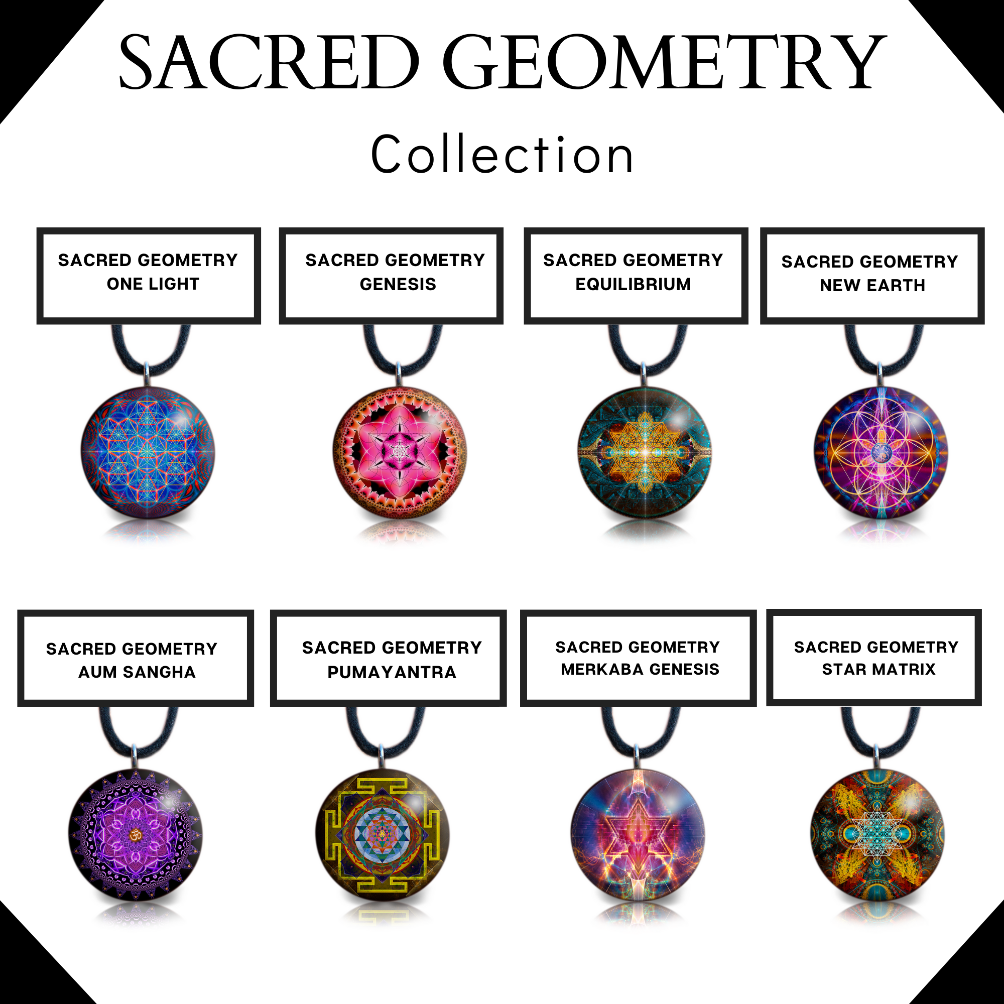 Sacred Geometry Orgone Pendant | Tesla | EMF Protection | Equilibrium