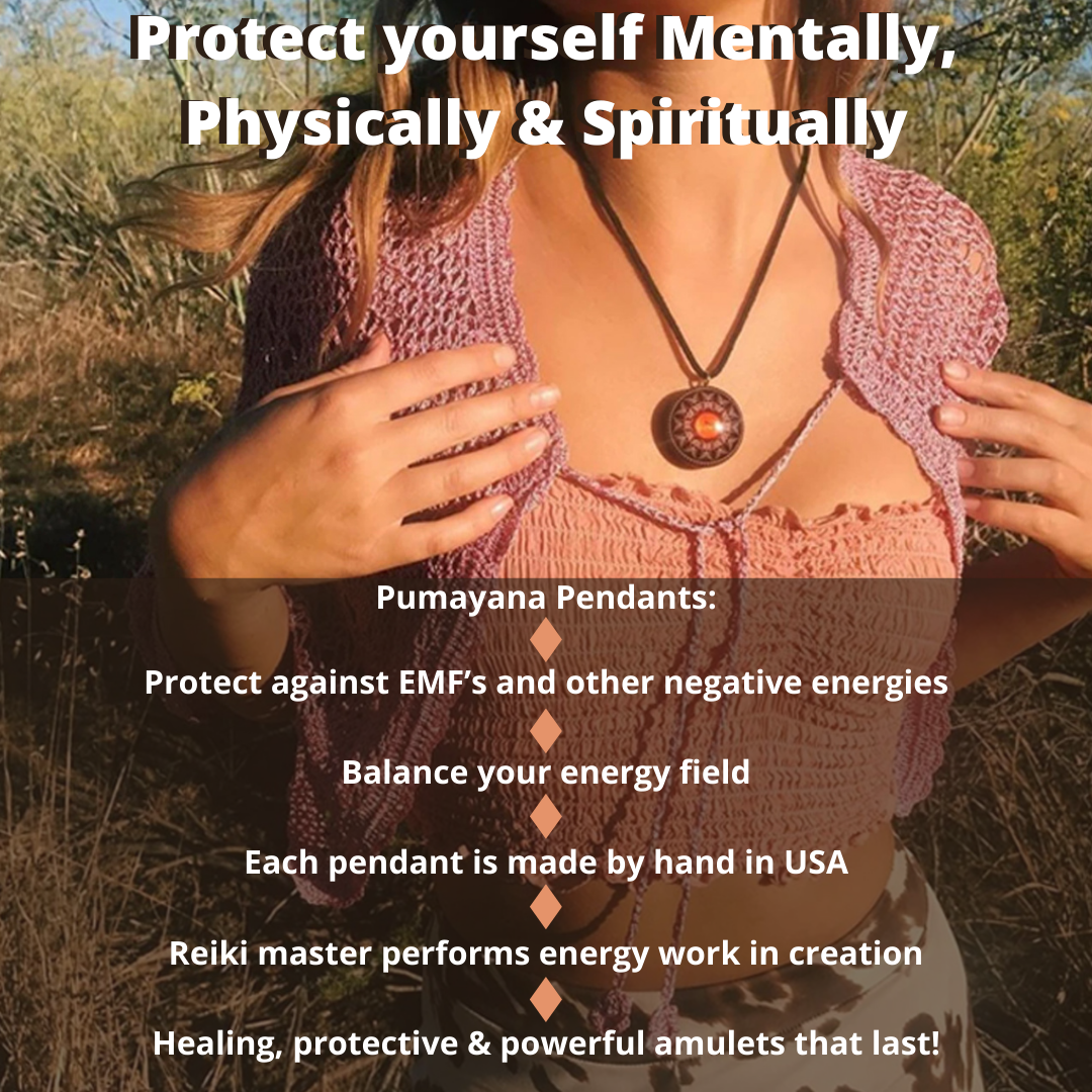 Shamanic Orgone Pendant | EMF Protection | Manda Jaguar Healer