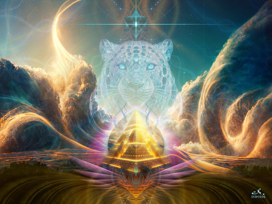 Crystal Jaguar | Animal Totem Visionary Artwork