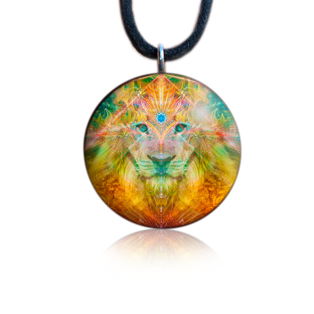 Lion Orgone Pendant | Orgonite Amulet | Tesla | EMF Protection | Atlan