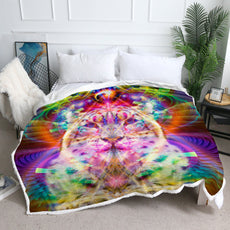 Snow Leopard Throw Blanket