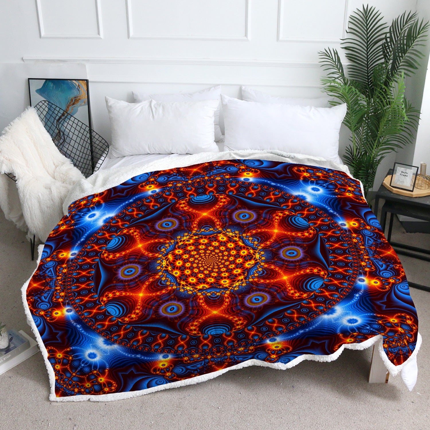 Psychedelic Throw Blanket 1