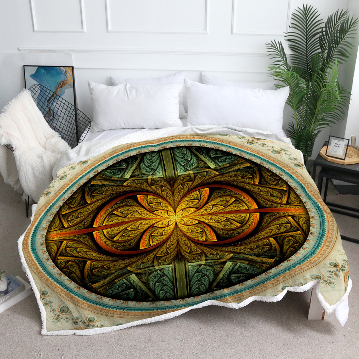 Shamanic Throw Blanket 1 