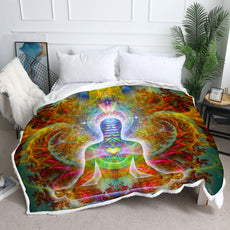 Heart Chakra Throw Blanket