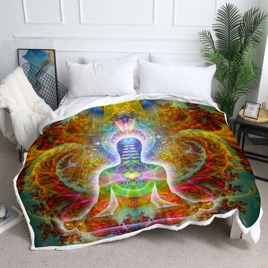 Heart Chakra Throw Blanket