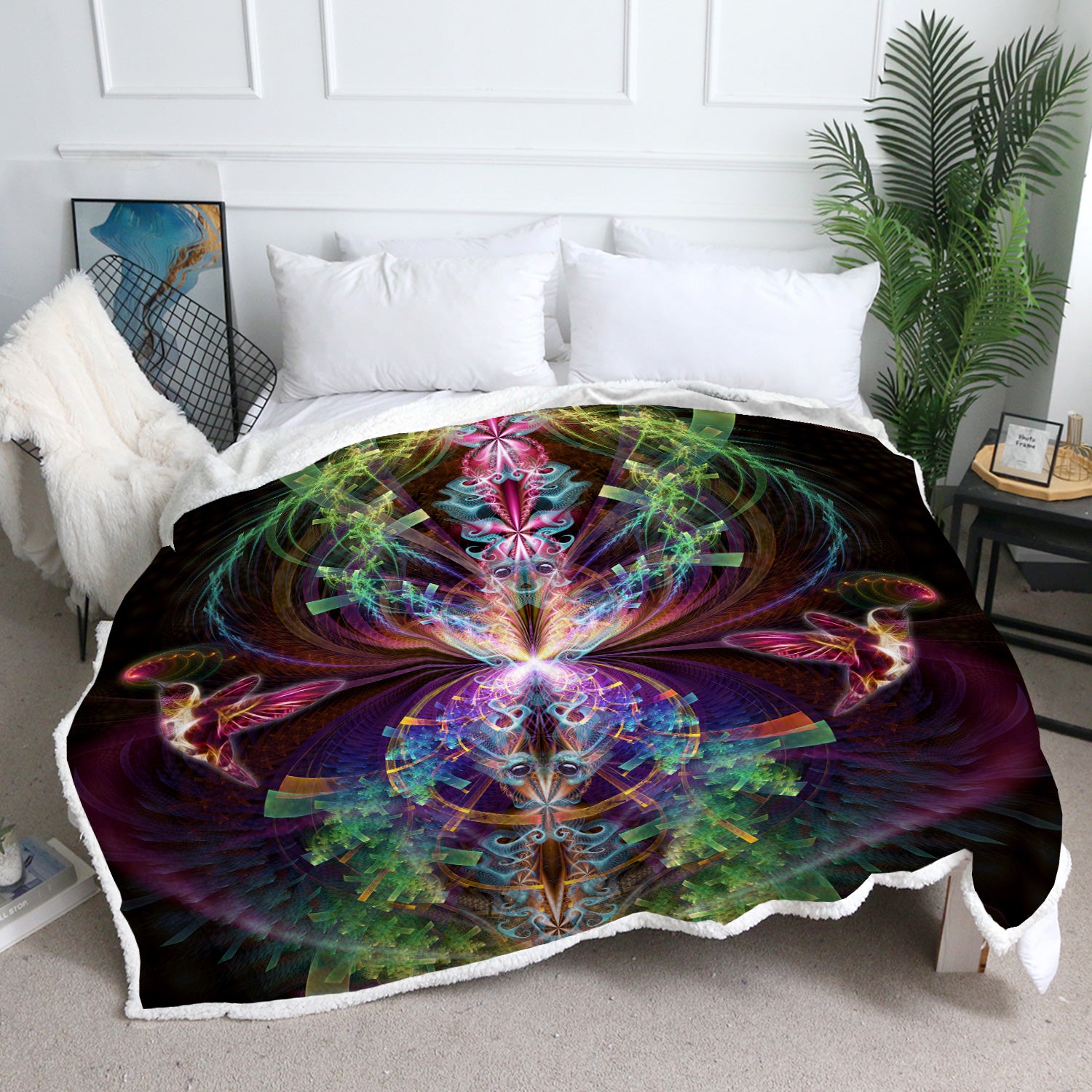 Psychedelic Fleece Blanket