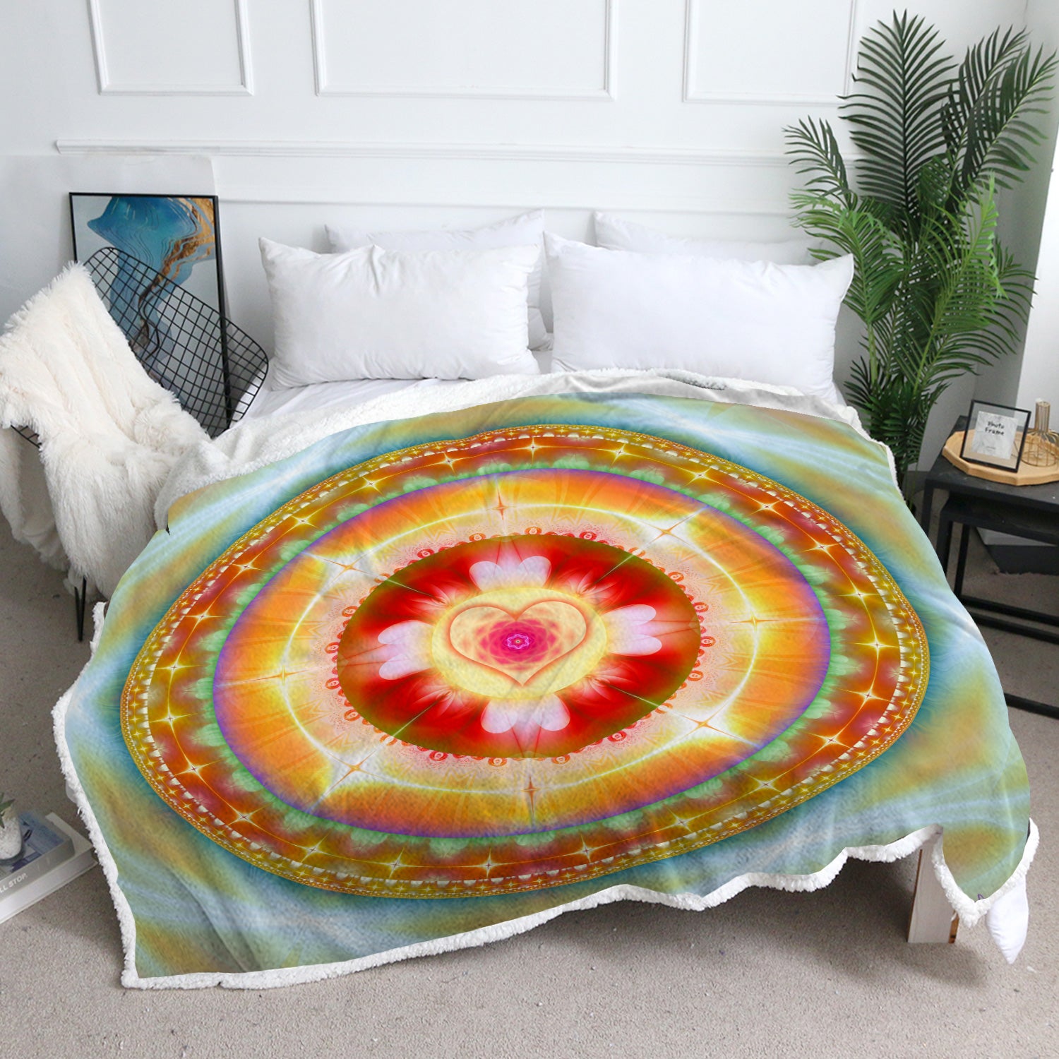 Heart healing Throw Blanket