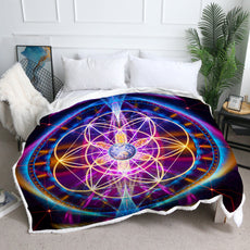 Flower of Life Throw Blanket