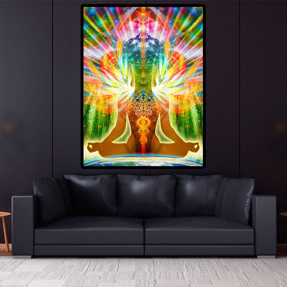 Buddha Tapestry | Meditation Wall Hanging | Buddha Birth Cosmic Body