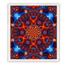 Psychedelic Throw Blanket Cactivated DNA 1