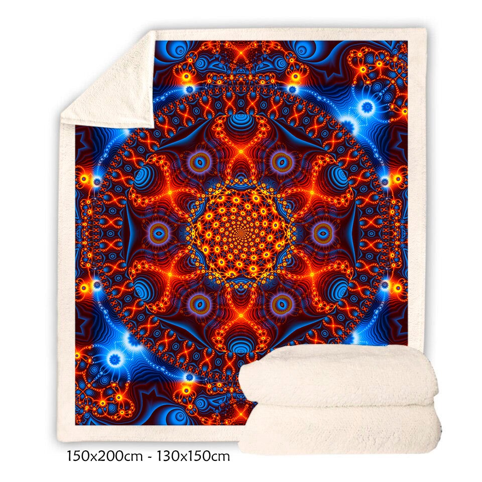 Trippy Fleece Blanket 1
