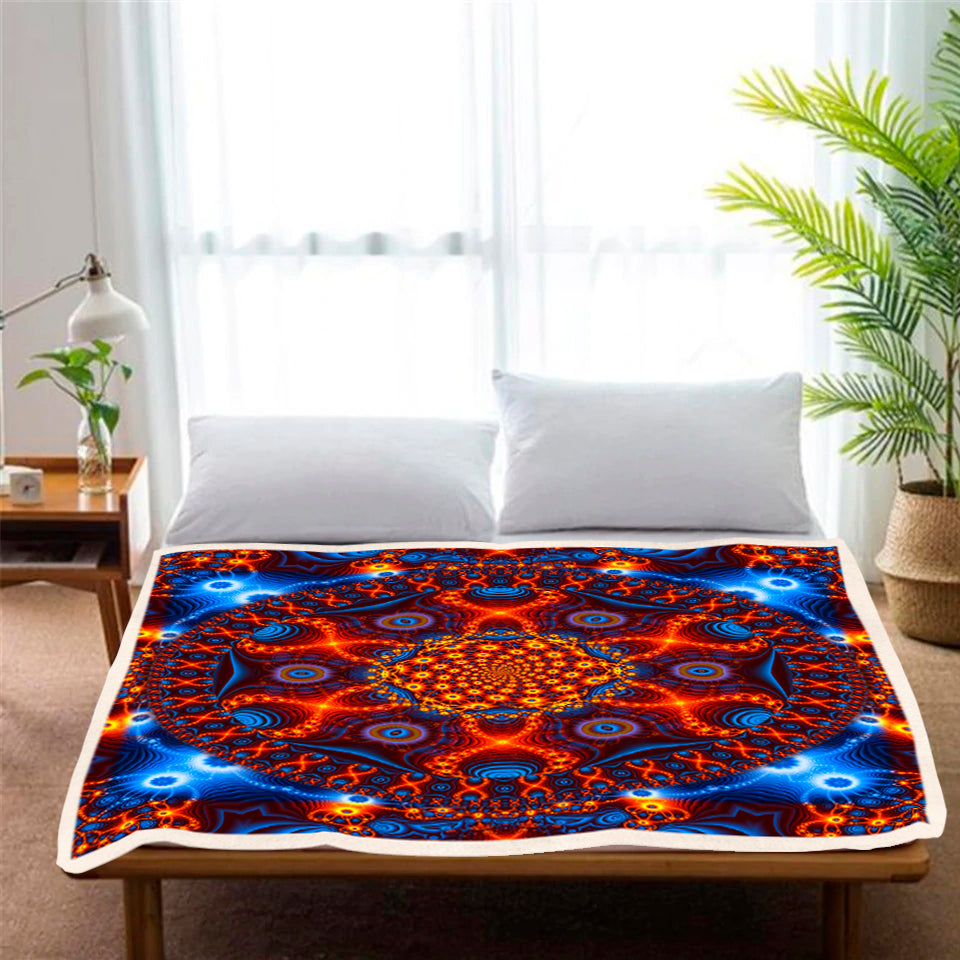 Psychedelic Throw Blanket 3