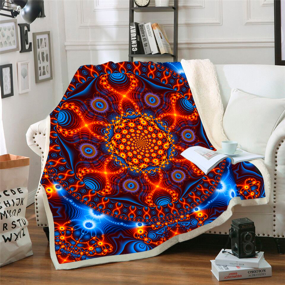 Psychedelic Throw Blanket 2