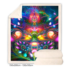 Trippy Sherpa Blanket 1