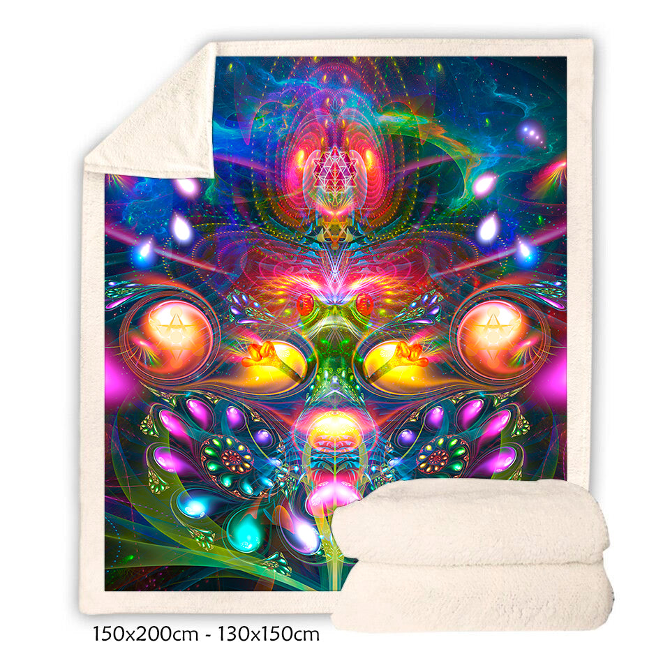 Trippy Sherpa Blanket 1